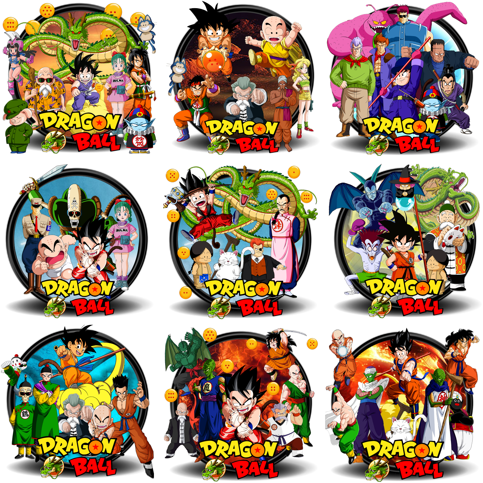 Dragonball Saga Complete Icon Set by DarkSaiyan21 on DeviantArt