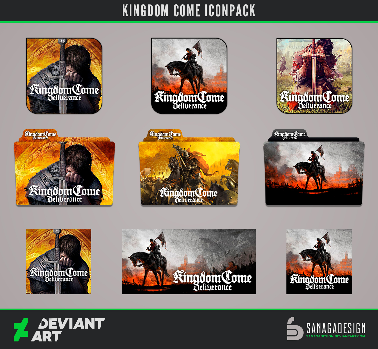 Kingdom Come Icons Pack by SanagaDesign on DeviantArt