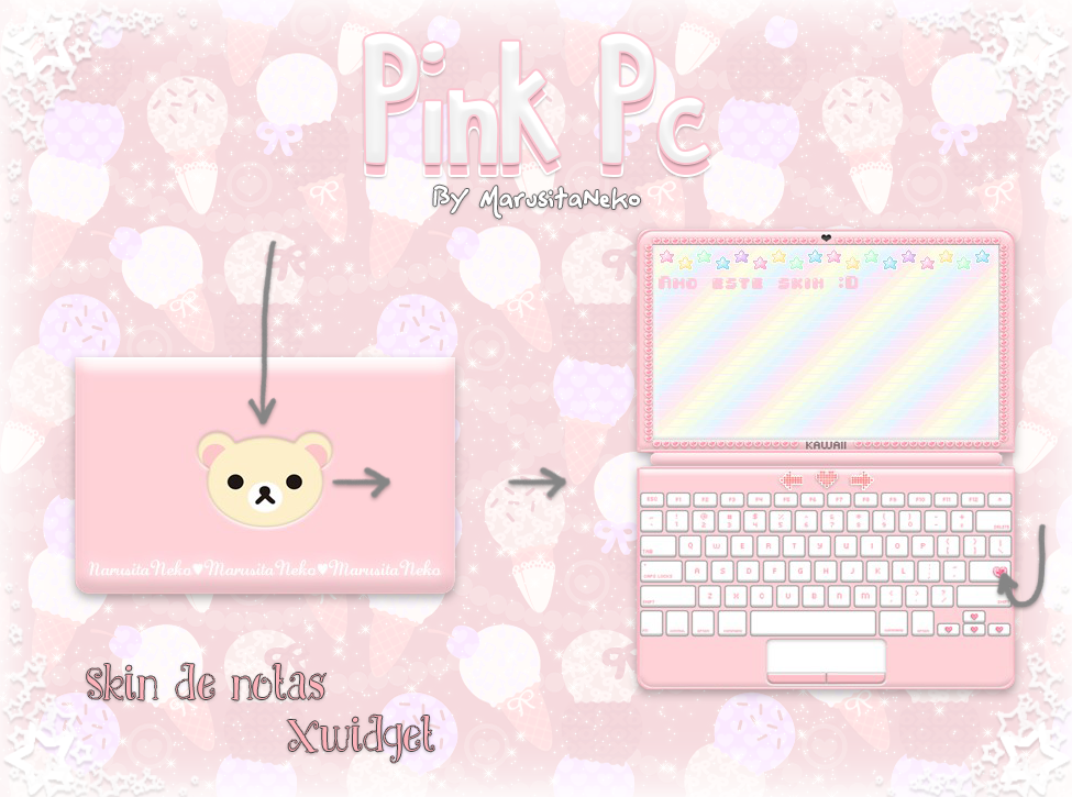 Pink Pc By MarusitaNeko