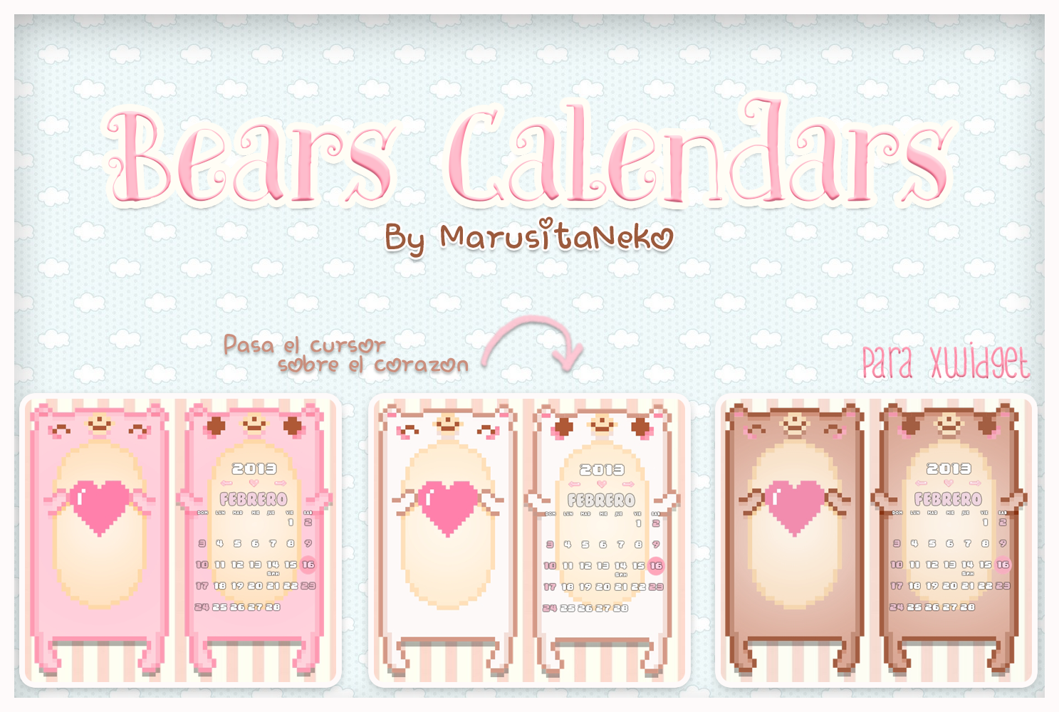 Bears Calendars by marusitaneko on DeviantArt