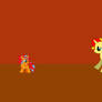 Sunset Shimmer and Flash Sentry: Give me a hug