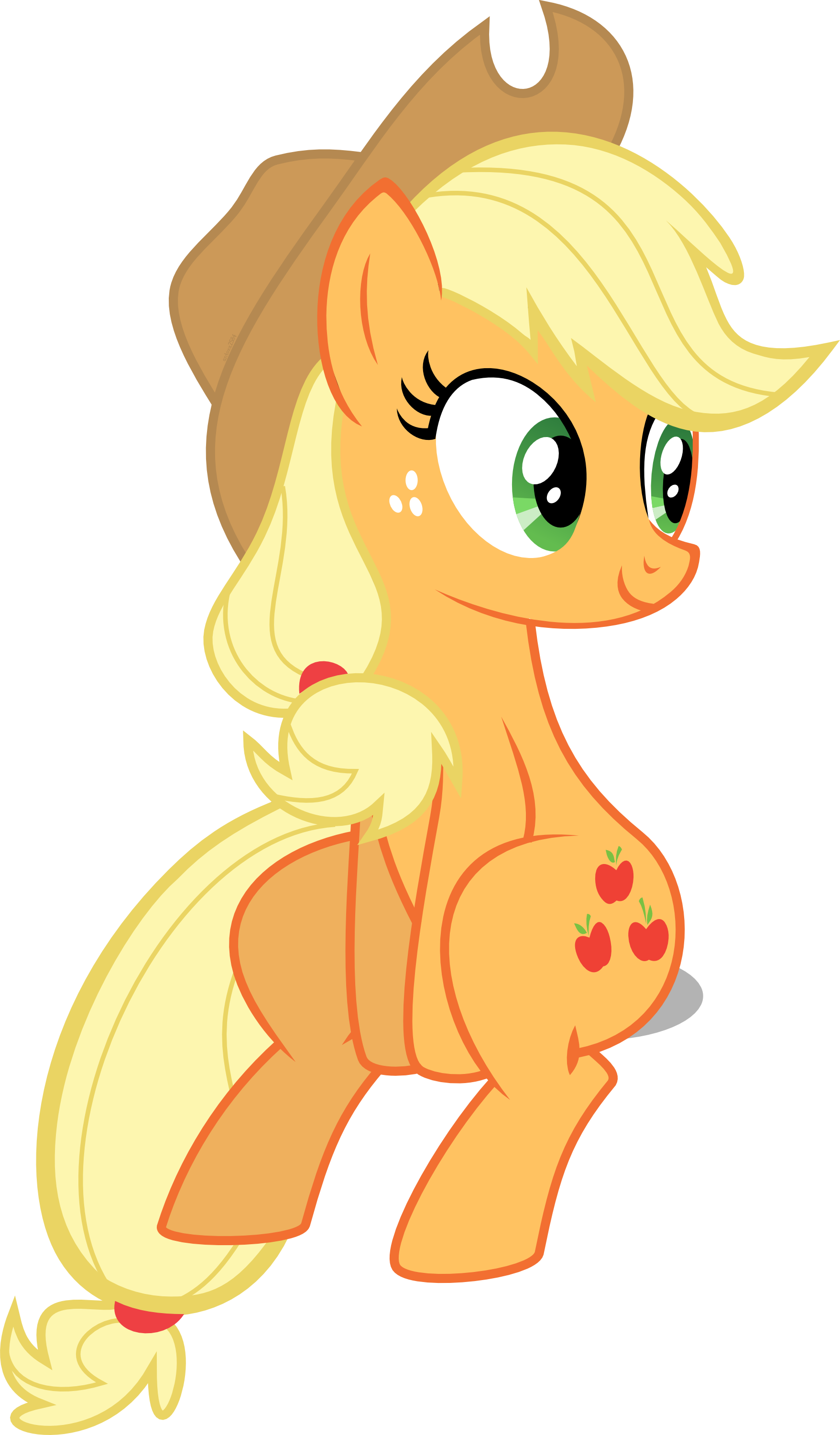 YOUR OWN SITTING APPLEJACK!!!!!!!! by antoxa2584 on DeviantArt