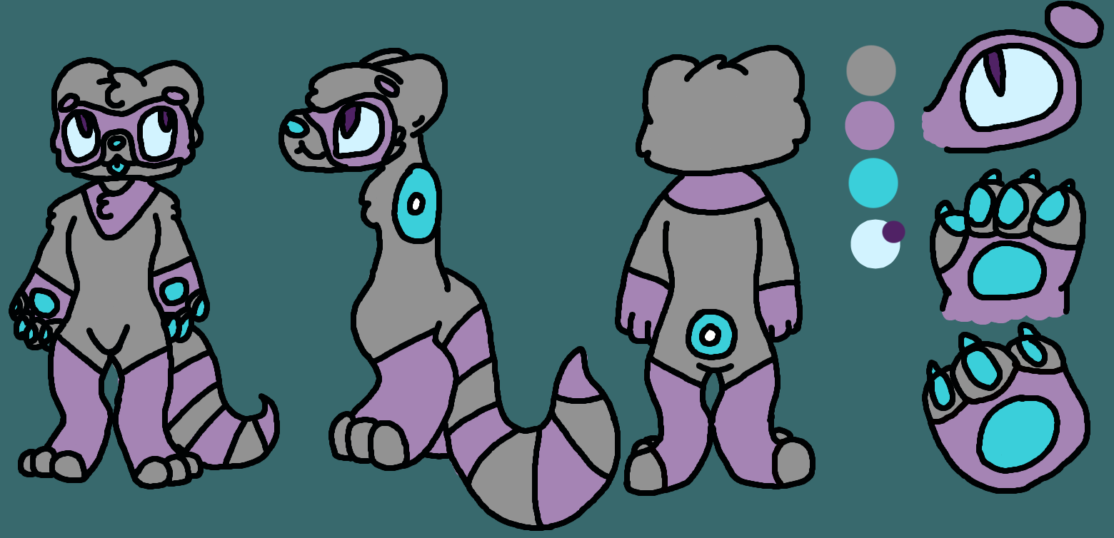 Selena Racoon Ref Sheet by nyandragons on DeviantArt