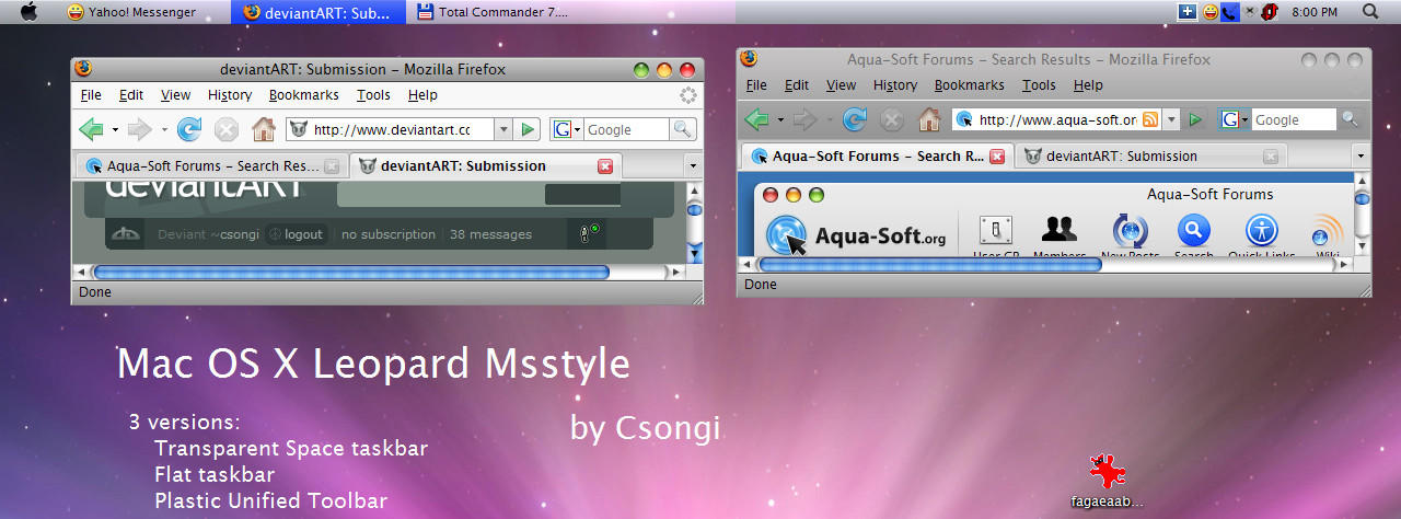福袋 X OS Mac Leopard DeviantArt on csongi by Msstyle 画像・映像制作