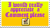 Please comment :Stamp: by KooboriSapphire