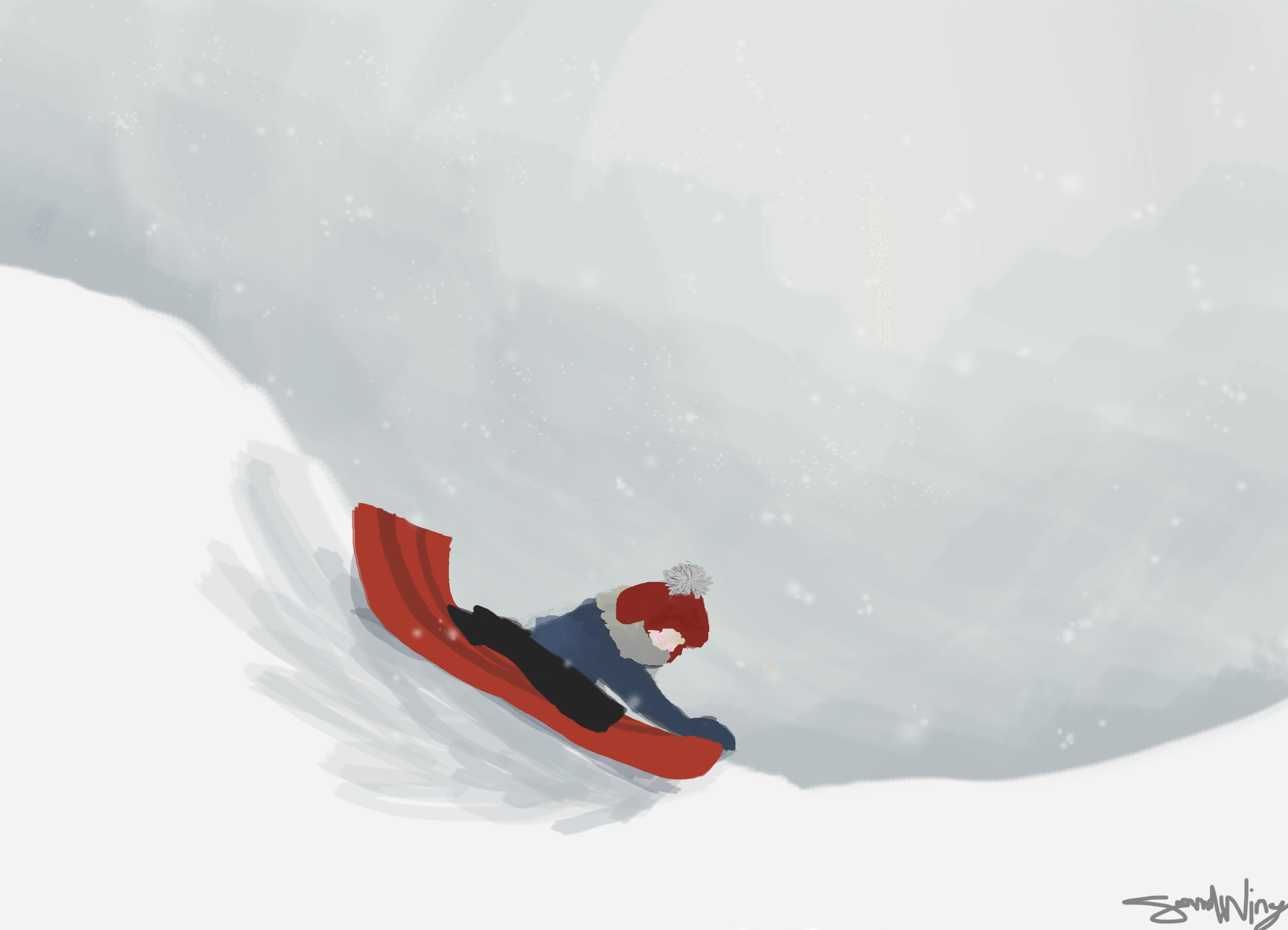 Sledding by SoundWing on DeviantArt