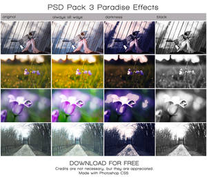 PSD PACK 3 Paradise Effects. (DOWNLOAD FOR FREE) by Heavensinyoureyes