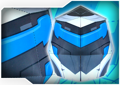 Max Steel mask papercraft by l689 on DeviantArt