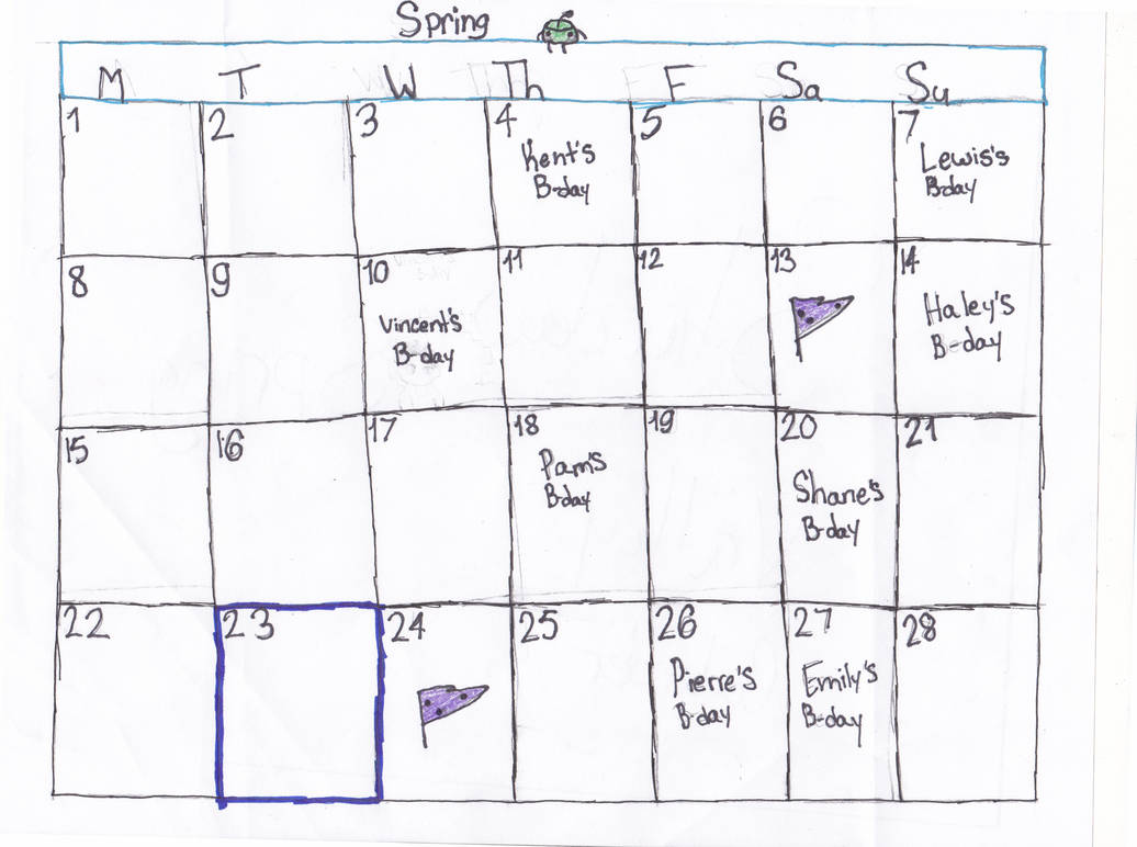 Stardew Valley Calender by DarkPony06 on DeviantArt
