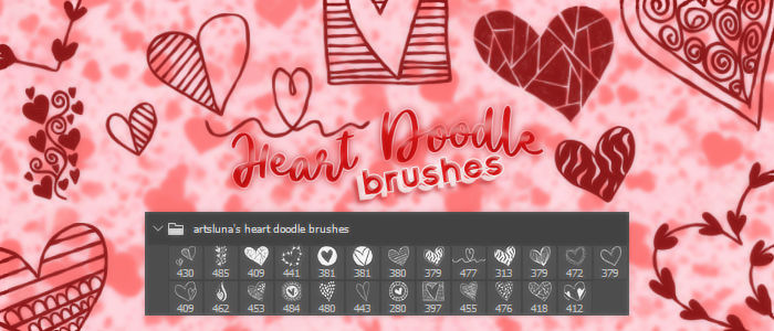 Heart Doodles Brushes