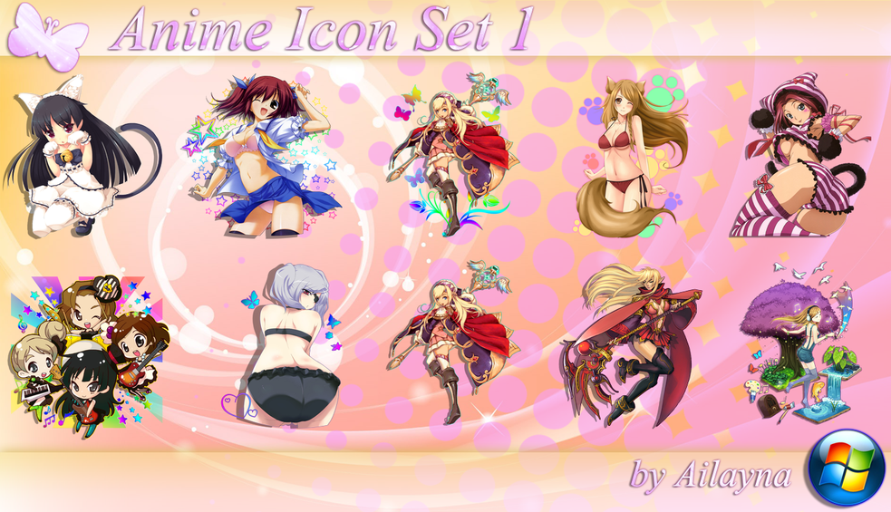 Anime Icon Set - 1 by Ailayna on DeviantArt