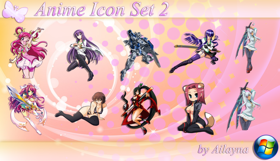 Anime Icon Set - 2 by Ailayna on DeviantArt