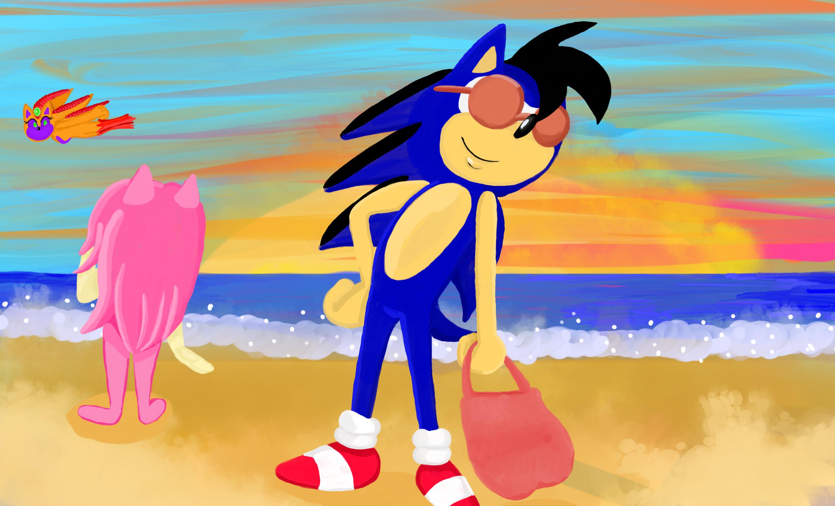 Request: Chilling at The Beach by IblisTriger on DeviantArt
