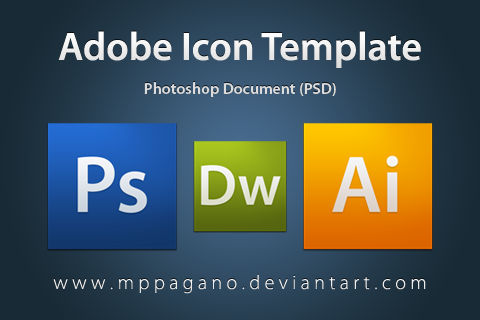 psd adobe icon template by mppagano on