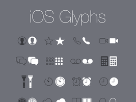 Free: iOS Glyphs (PSD)