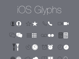 Free: iOS Glyphs (PSD)