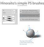 Hinoraito's simple Photoshop brush set