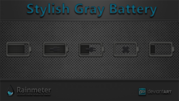 Stylish Gray Battery