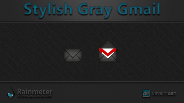 Stylish Gray Gmail + Sound + Voice Notification