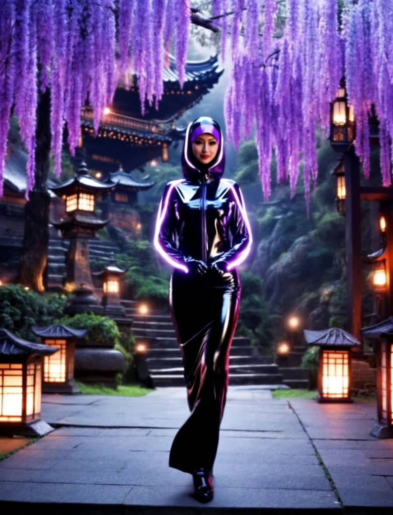 Latex lady in a mystical garden by Artofrubber2028 on DeviantArt