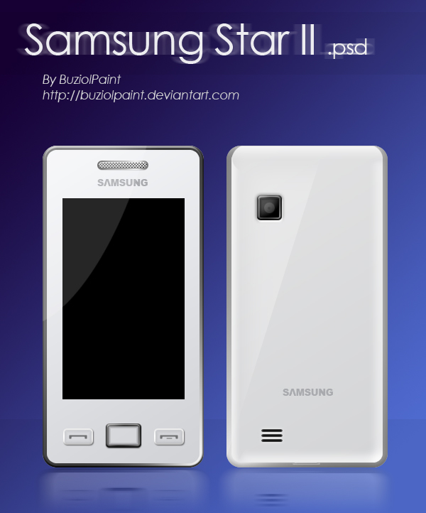 Samsung Star 2 .psd