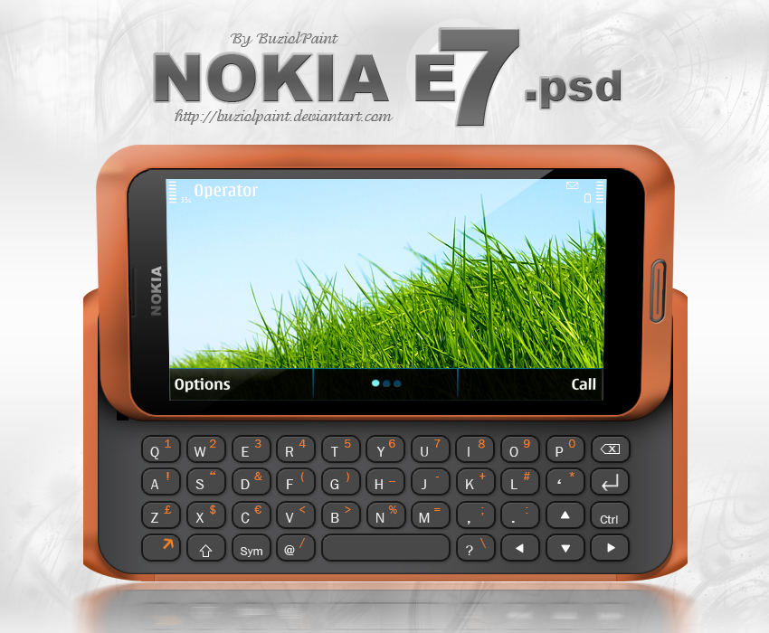 Nokia E7 .psd