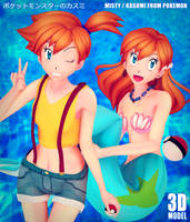 [DL] Misty / Kasumi from Pokemon 3D Model (2.80) by banchouforte