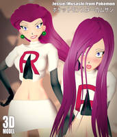 [DL] Jessie / Musashi from Pokemon 3D Model (2.80) by banchouforte