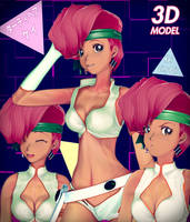 [DL] Kei from Dirty Pair 3D Model (2.82)