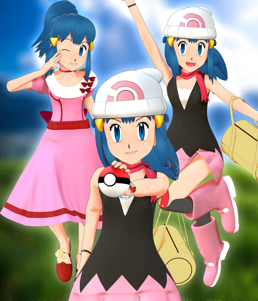 Dl Dawn Hikari From Pokemon Anime 3d Model By Banchouforte On Deviantart 