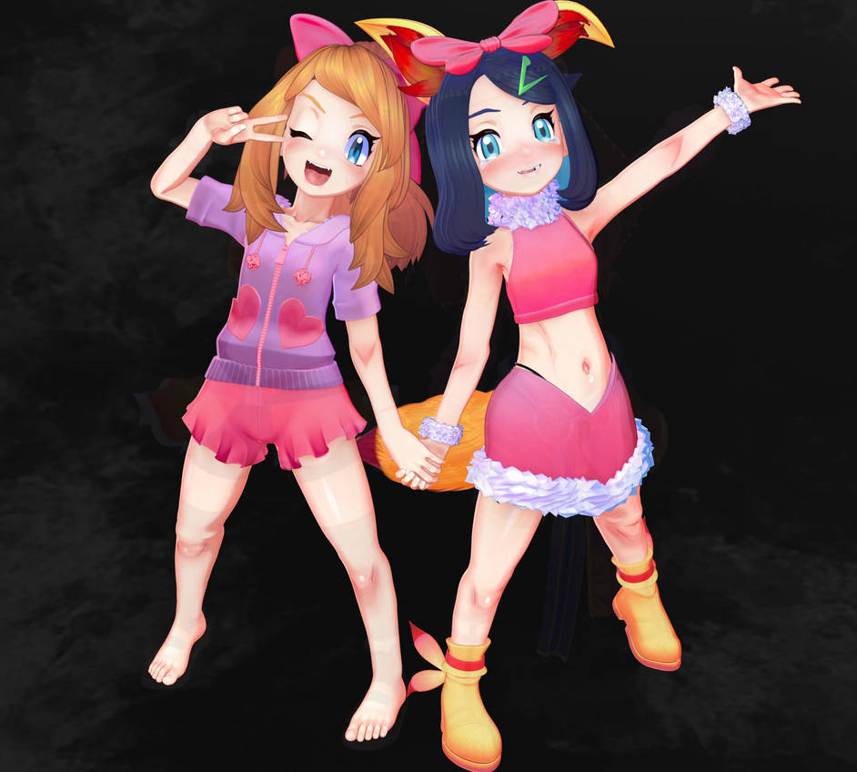 VIDEO - Serena and Liko 3D Model Costume Preview by banchouforte on ...