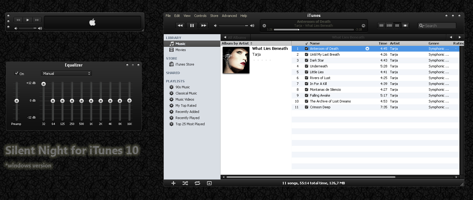 Silent Night iTunes 10 for win