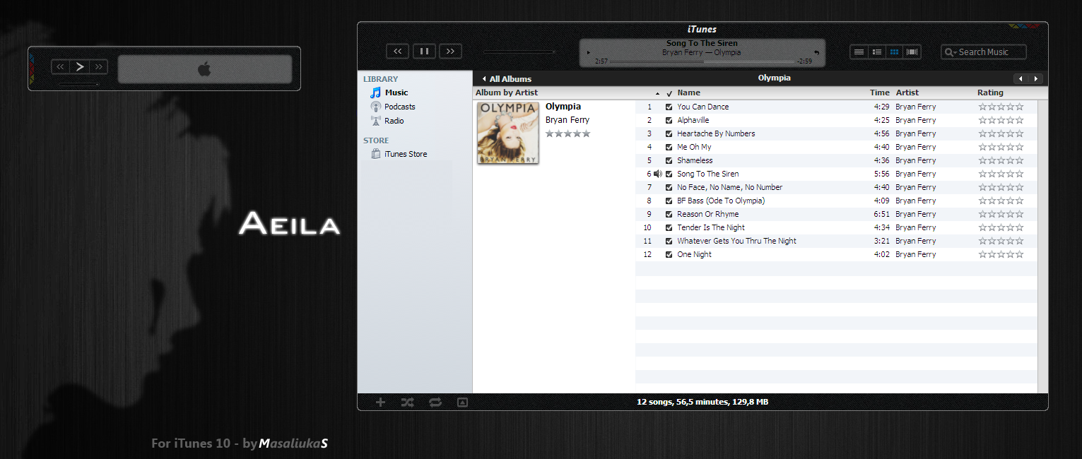 Aeila for iTunes 10 - Windows