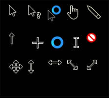 Black Windows 10 Cursors (32x32)