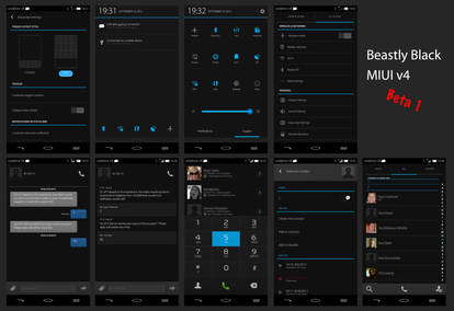 Beastly Black MIUI v4 by OriginalSource, visual art