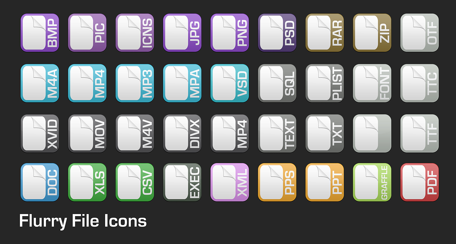 Flurry Application Icons