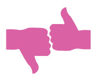 Thumbs Up and Thumbs Down