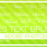 20 text brushes