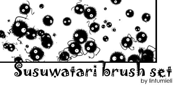 Susuwatari Brush Set by lintumieli on DeviantArt