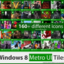 BIGGER UPDATE! 160+ Windows 8 Games Metro Icons!