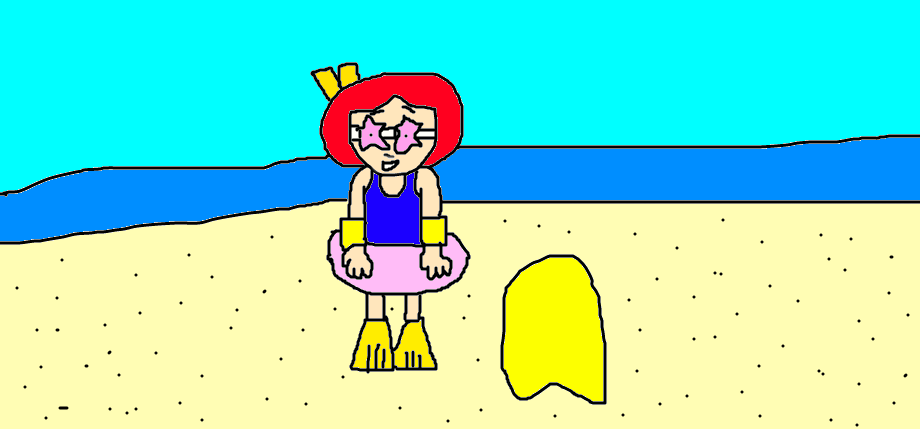 Madeline at the beach in Paris by MJEGameandComicFan89 on DeviantArt