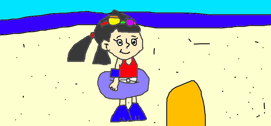 Lizbeth Amanda Zaragoza at the Beach by MJEGameandComicFan89 on DeviantArt