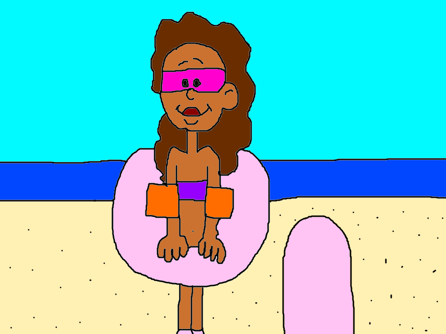 Stephanie 'Bubbles' at the Beach by on