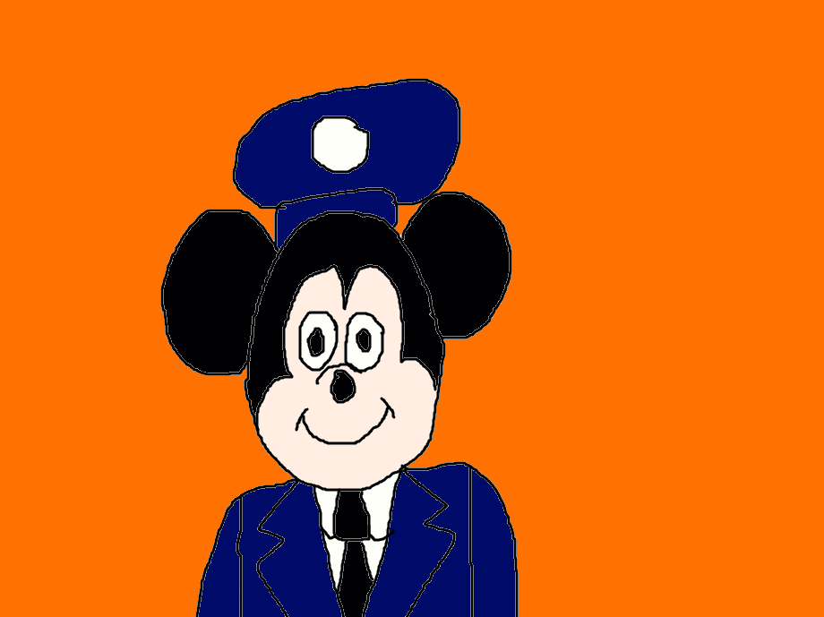 Mickey Mouse as a U.S. Air Force Honor Guard