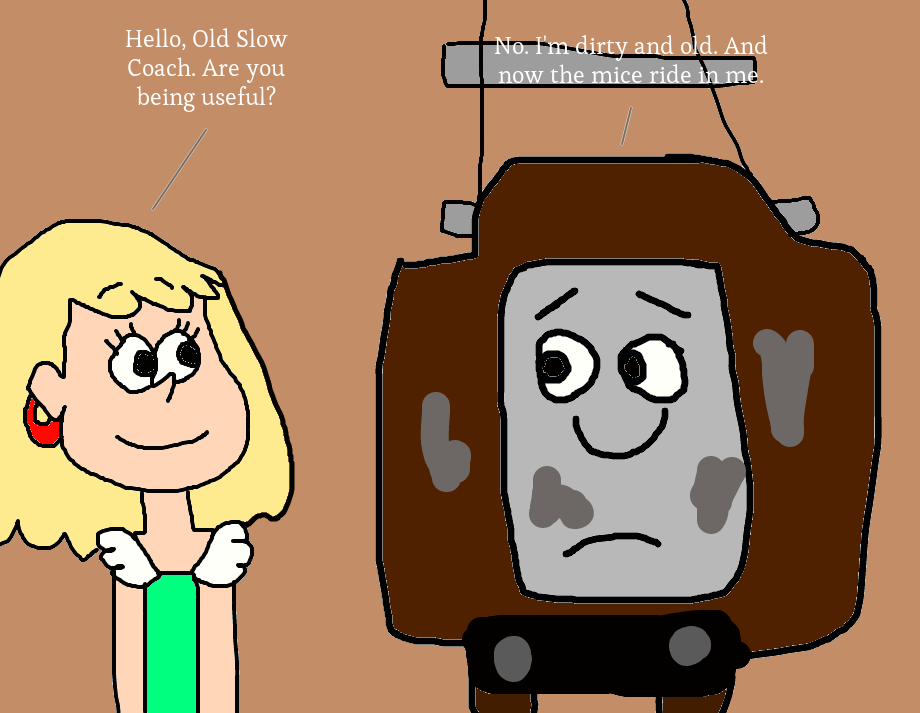 Leni Loud Meeting Old Slow Coach by MJEGameandComicFan89 on DeviantArt