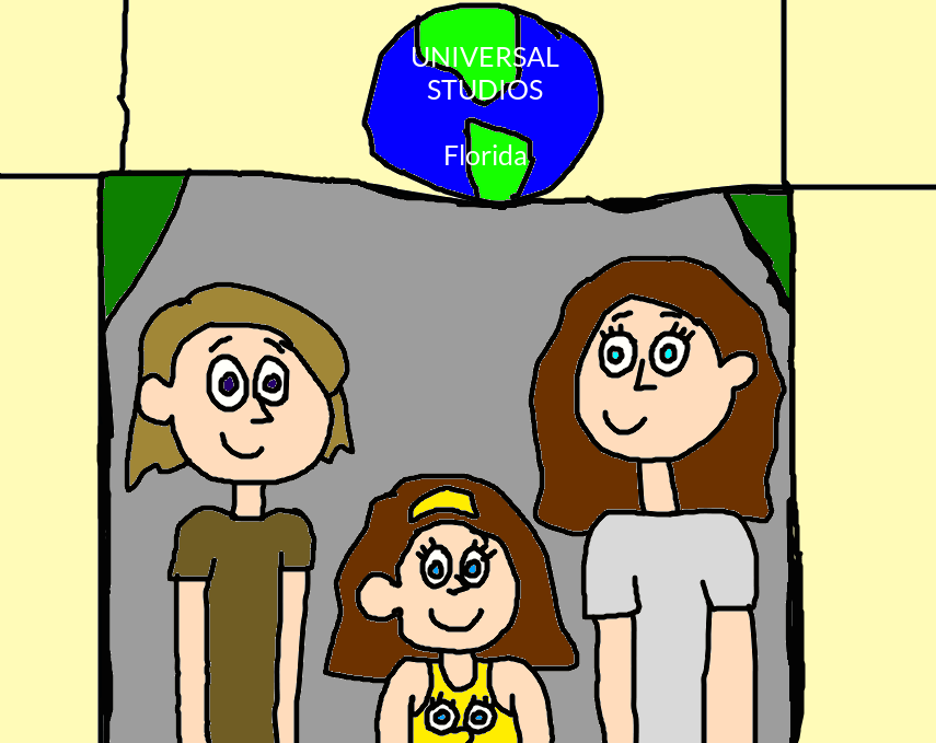Kathy and her Parents at Universal Studios, FL by MJEGameandComicFan89 ...