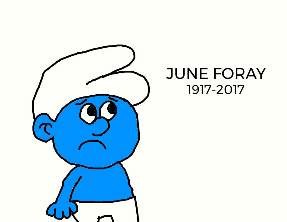 Jokey Smurf Sad On June Foray's Death by MJEGameandComicFan89 on DeviantArt