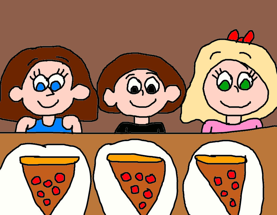Kathy, Chris and Bailey Eating Pizza at Freddy's by ...