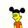 Bart Simpson Wearing Mickey Mouse Ears