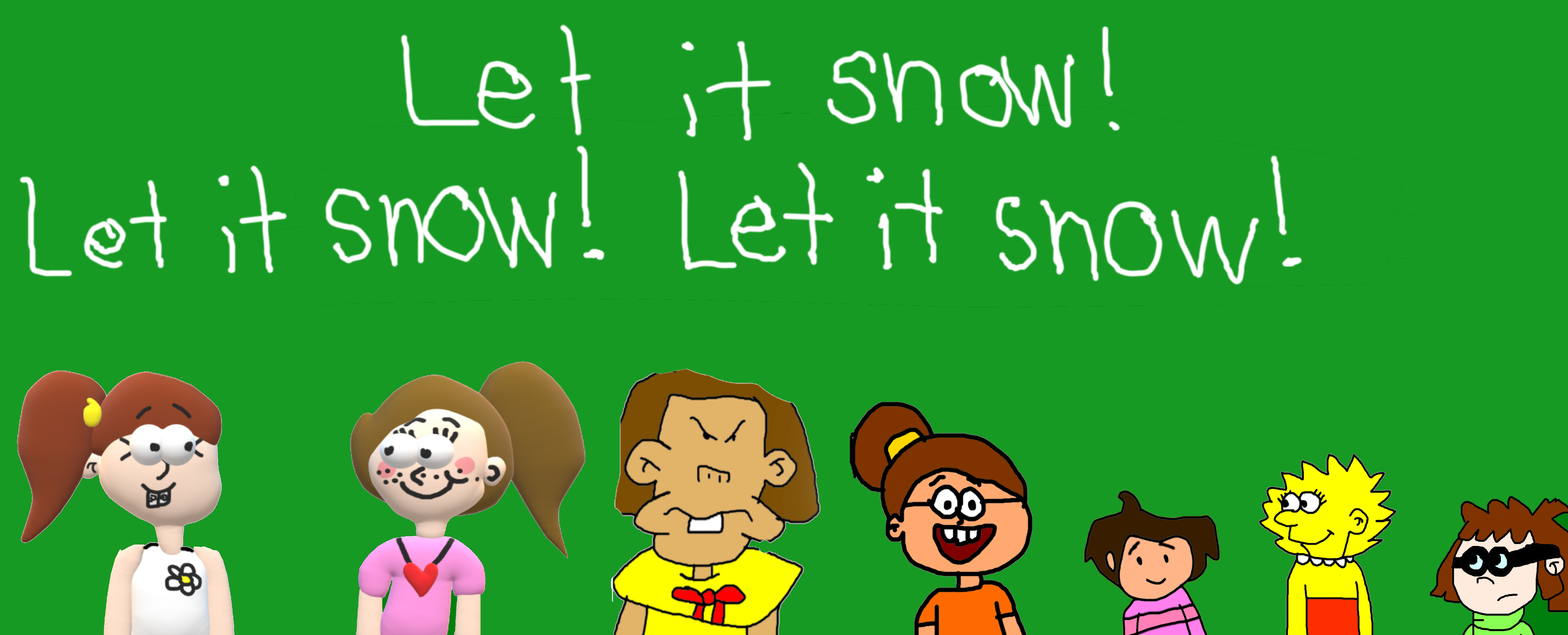 Allie and More sang let it Snow! by MJEGameandComicFan89 on DeviantArt